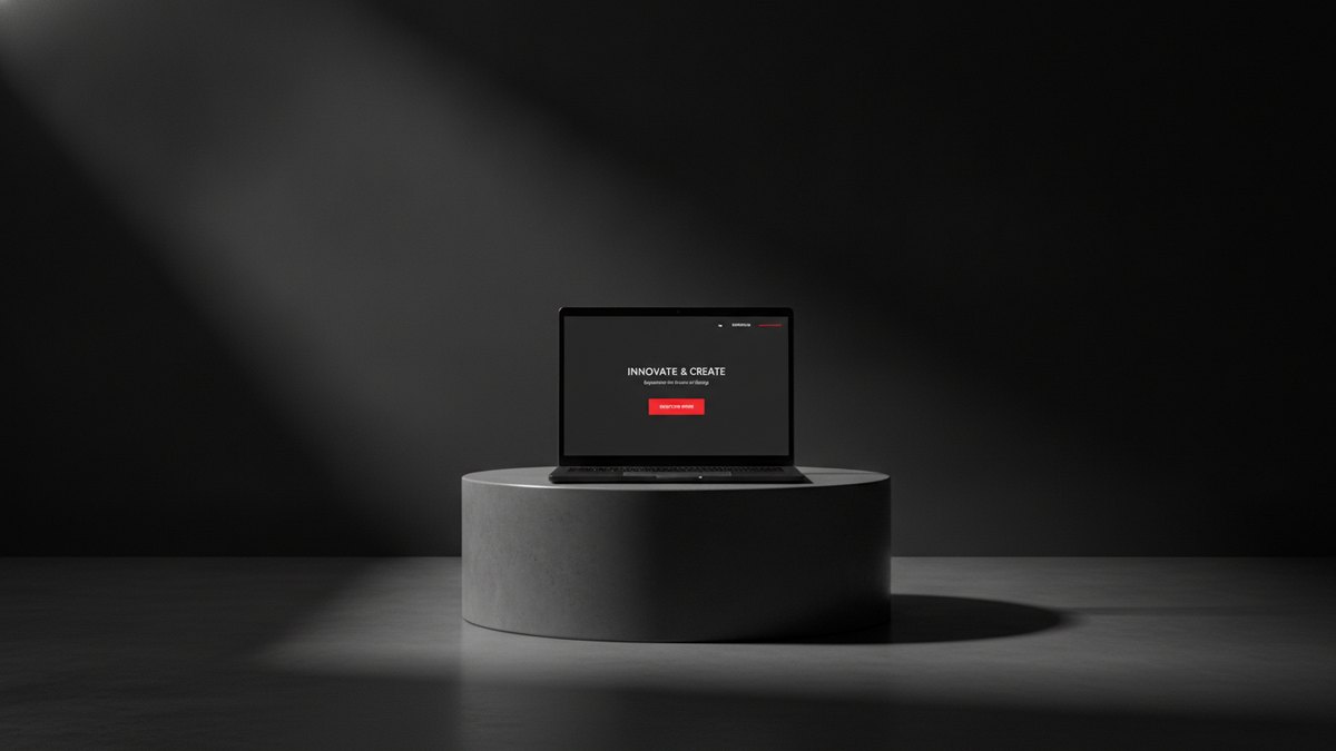 Site internet refait au design épuré avec bouton d'action