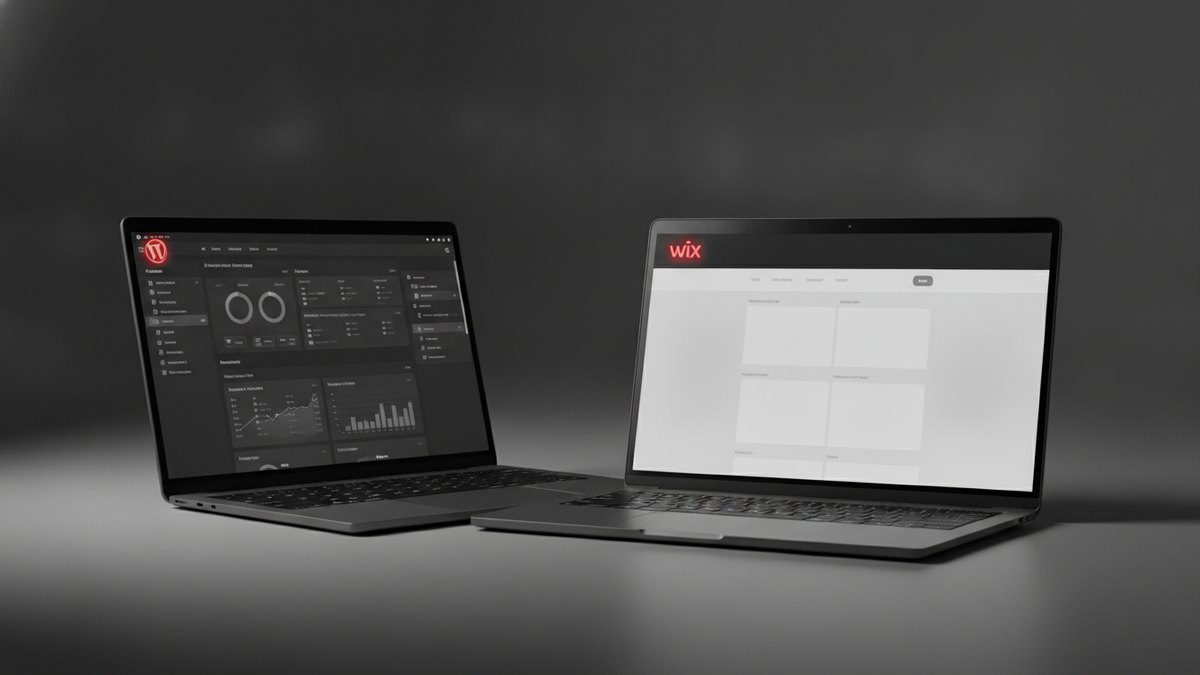 Comparaison WordPress vs Wix : tableau de bord complet face à un constructeur simple