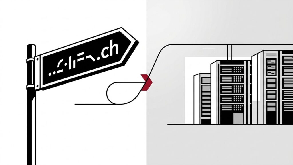 Le domaine est l’adresse, l’hébergement est le local : deux achats distincts